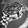 Exclusive Silver Steel 2-in-1 Watch