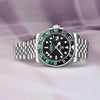 GMT Automatic Watch Sapphire Crystal Stainless Steel 100M Water Resistant